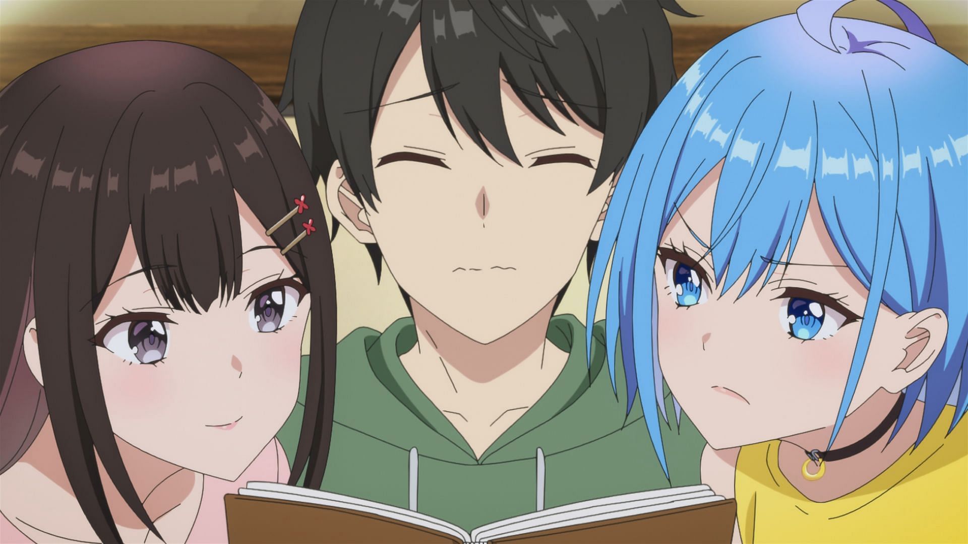 Himari, Yuu, and Rion in Can a Boy-Girl Friendship Survive? episode 10 (Image via J.C.Staff)